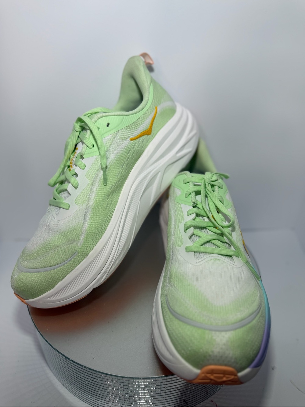 Hoka Women's Light Green and Lavender Running Sneakers size 11.5 NWT - Picture 2 of 8